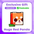 Pet Simulator Huge Pets Plush Red 1 Panda 25x28x22cm Pluszak Maskotka