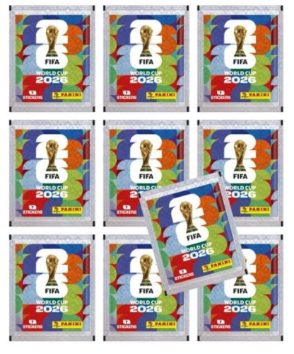 Mistrzostwa Świata FIFA 2026 – Panini Display: 10 saszetek po 7 naklejek