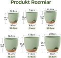Bamworld Doniczki Samonawadniające 6 szt. Plastik z Podstawkami Doniczek