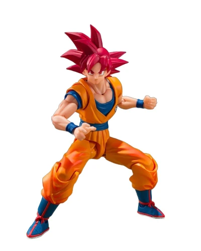 DRAGON BALL SUPER Figurka SSG Son Goku "God Aura" - Fig. S.H. Figuarts 15cm