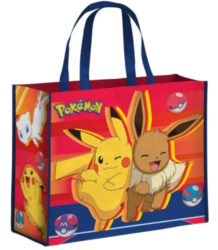 POKEMON Pikachu & Eevee Shopping Bag Torba na zakupy 40x20x45 cm
