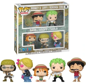 Funko POP! ONE PIECE Straw hat pirates 5PK (BF) Monkey D. Luffy, Roronoa Zoro, Nami, Usopp and Sanji.