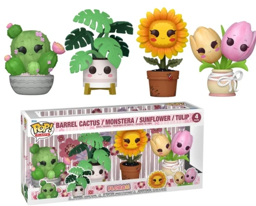 Funko POP! FLORA - POP Plants - 4PK TULIP MONSTERA SUNFLOWER CACTUS