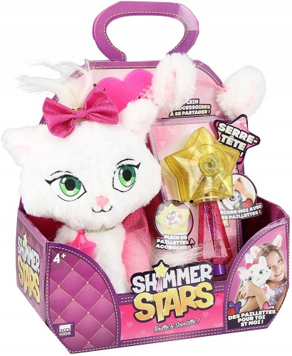 SHIMMER STARS MASKOTKA KOTEK BŁYSKOTKI KOT DODATKI
