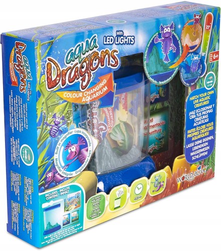 AQUA DRAGONS 7002 ŻYWE SMOKI +LED +ZMIENIAJĄ KOLOR