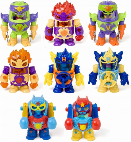 8x SUPER ZINGS THINGS ROBOT POWERBOT CAŁA SERIA