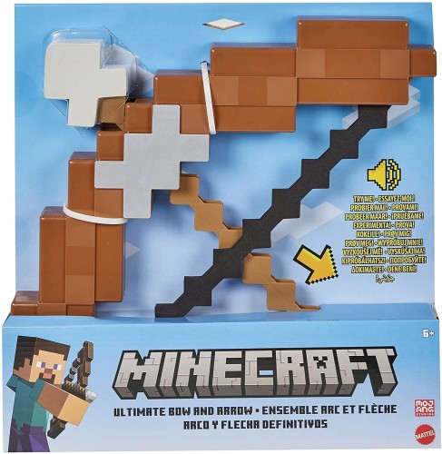 MINECRAFT ŁUK I STRZAŁA BOW ARROW +DŹWIĘK MATTEL